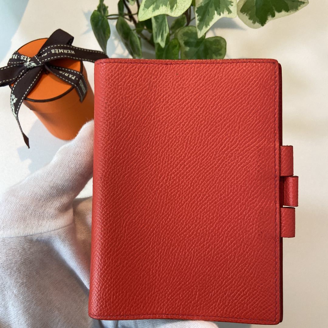 送料無料 HERMES エルメス アジェンダGM レザー手帳カバー パスポート