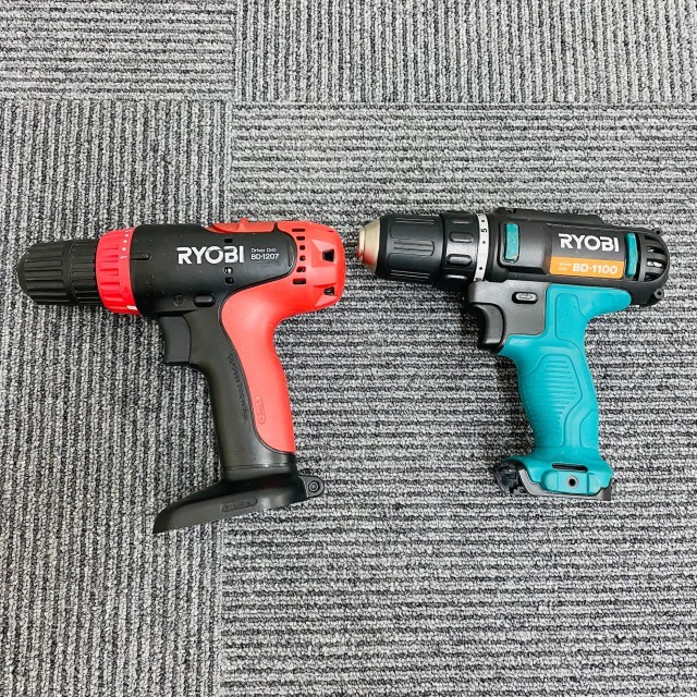 RYOBI リョービ Driver Drill ドライバードリル BD-1207 BD-1100 ジャンク品 中古品 電動工具 DIY 本体 バッテリーなし 趣味【1729】_画像1