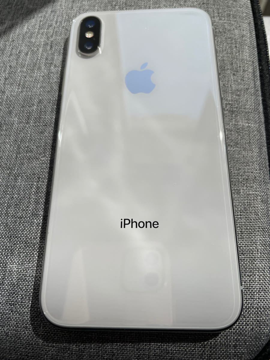 PayPayフリマ|値下げ 美品iPhone X 64GB Silver au SIMフリー