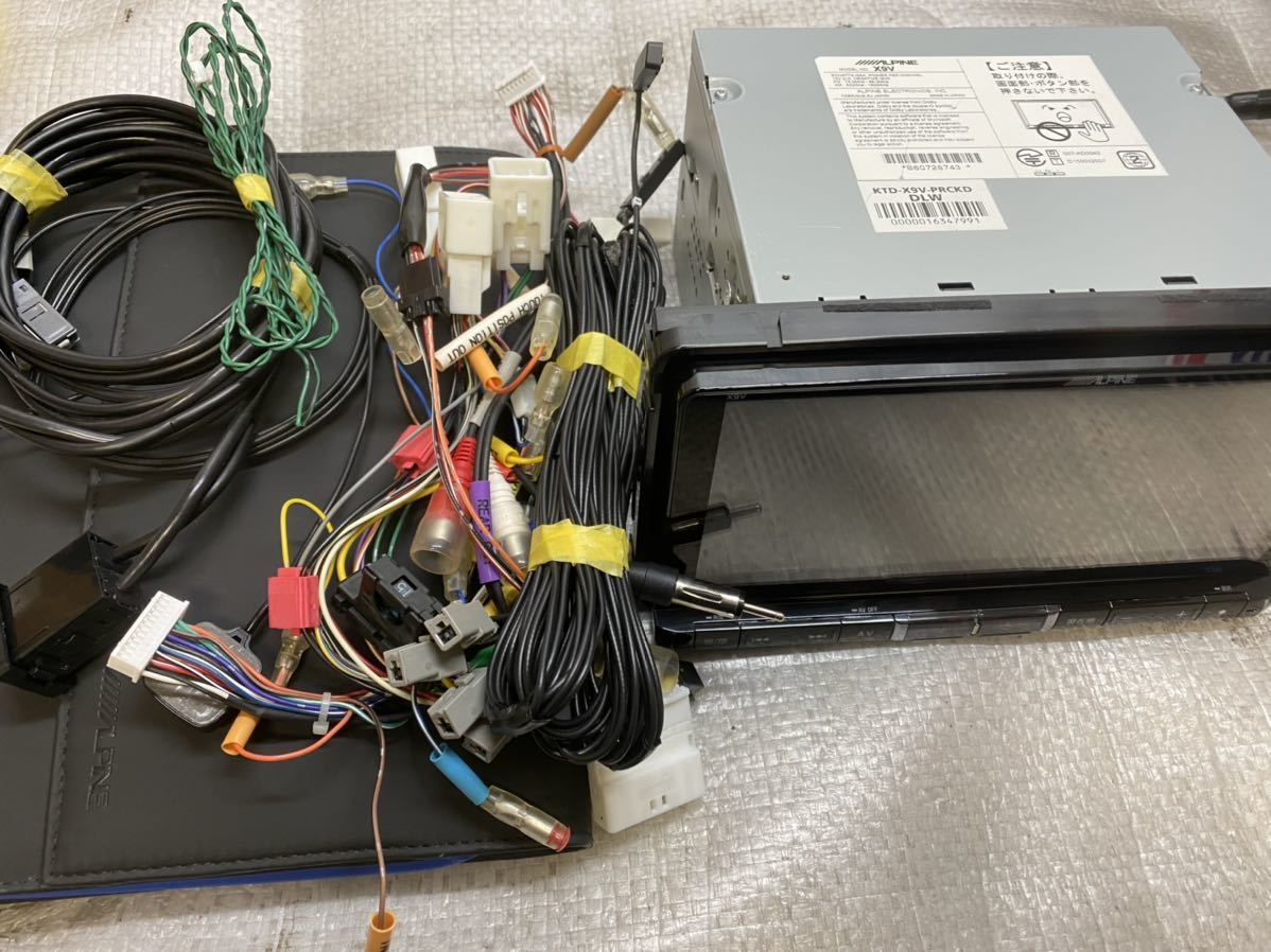 セキュリティロック品 アルパイン X9V 50プリウス 通電のみ確認済み