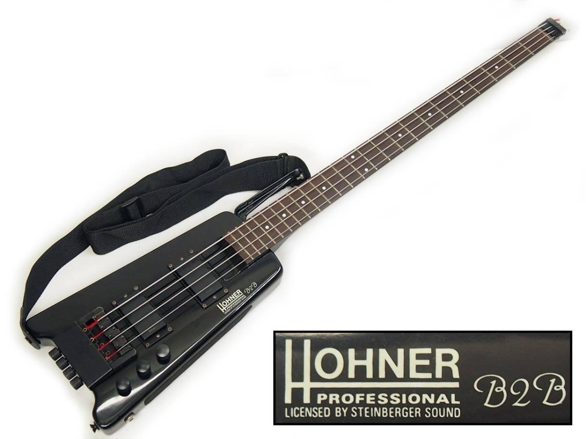 ヤフオク! 〓 HOHNER/ホーナー ヘッドレスエレキベース B2B... 美品◎ホーナー HOHNER☆B2B ヘッドレス エレキベース☆ブラック☆スタインバーガータイプ☆