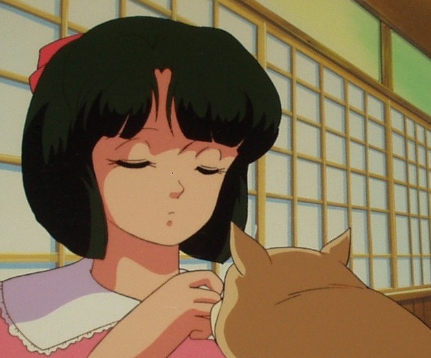 ヤフオク! - めぞん一刻 直筆背景付セル画 九条明日菜