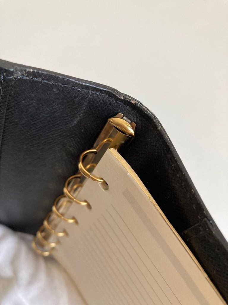 ルイヴィトン LOUIS VUITTON エピ アジェンダ 手帳カバー 黒