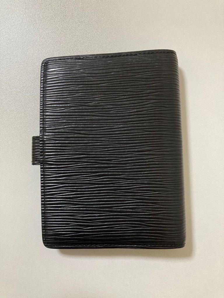 ルイヴィトン LOUIS VUITTON エピ アジェンダ 手帳カバー 黒