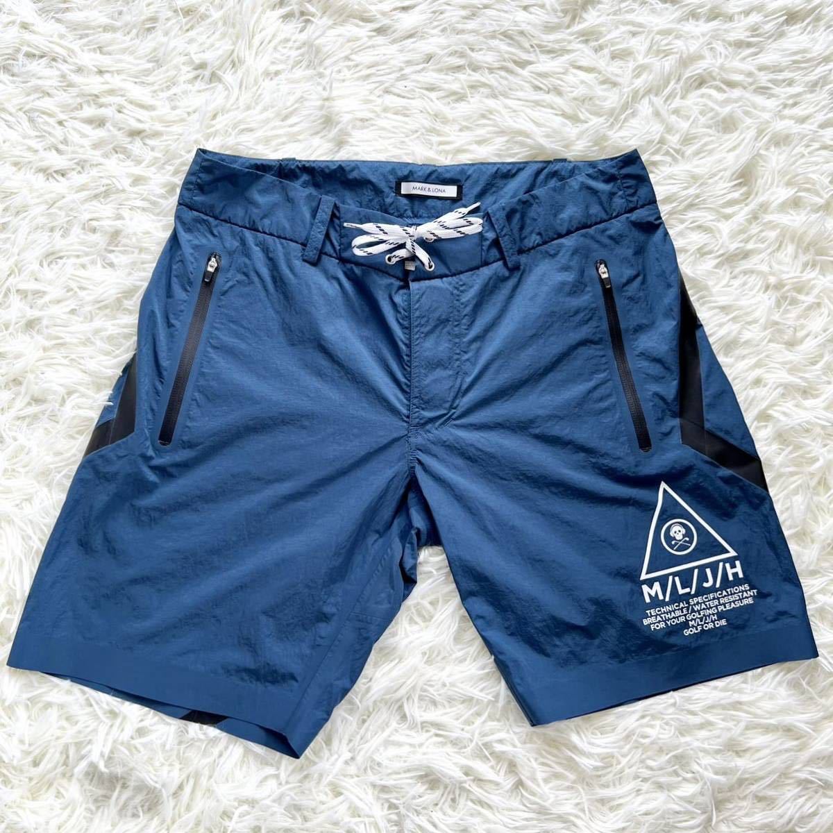 マークアンドロナ【希少 美品】MARK&LONA メンズ ゴルフ ハーフパンツ