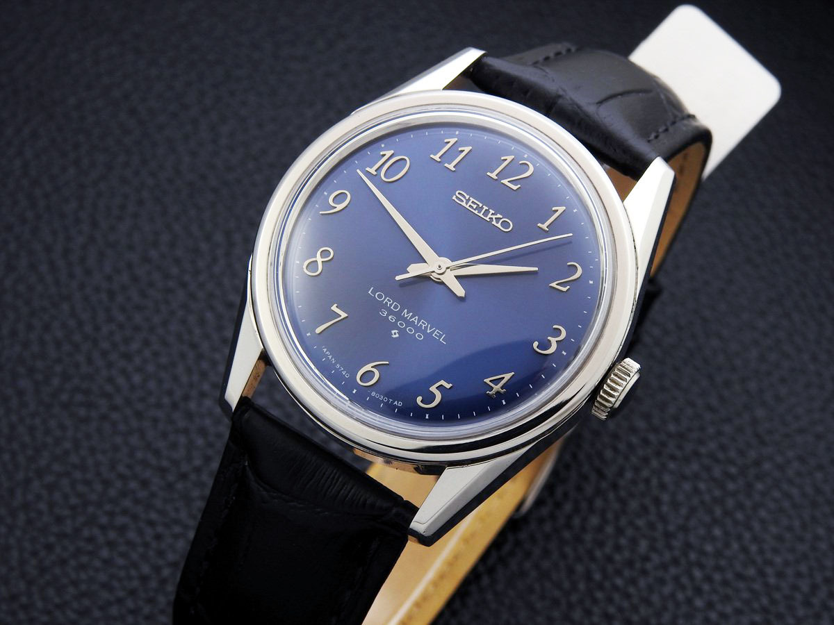 セイコー ロードマーベル36000 5740-8000 Steel , アラビア Royal Blue