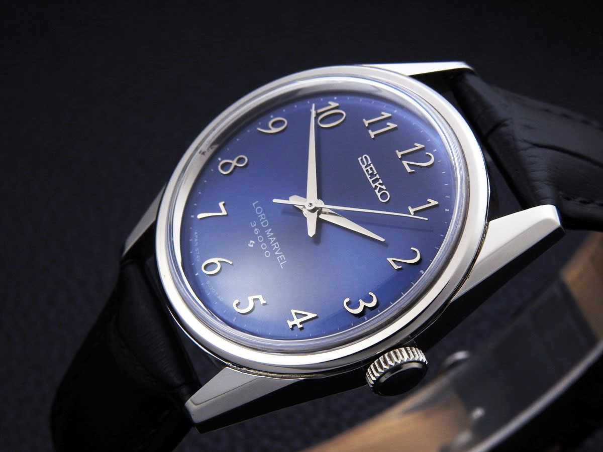 セイコー ロードマーベル36000 5740-8000 Steel , アラビア Royal Blue
