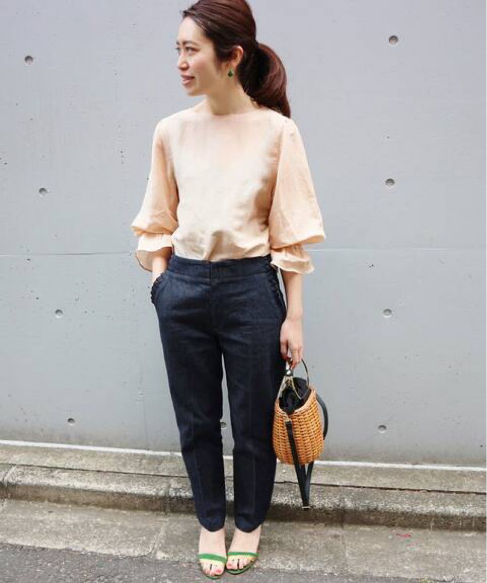 IENA 定番人気 フリルポケットデニムパンツ ジーンズ ボトムス DENIM