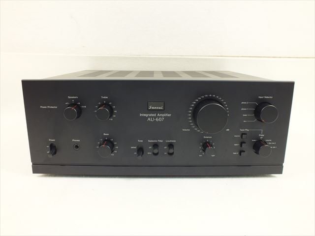 □ SANSUI サンスイ AU-607 アンプ 取扱説明書有り 元箱付き 中古 現状