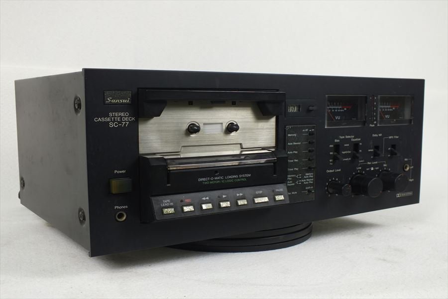 美品 サンスイSUNSUI カセットデッキ SC-77