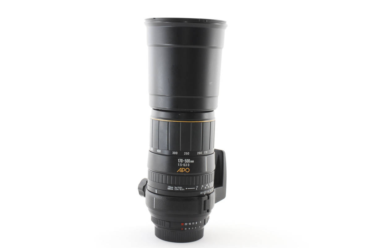 SIGMA AF 170-500mm F5-6.3 D APO Nikon 超大望遠レンズ フード+ケース