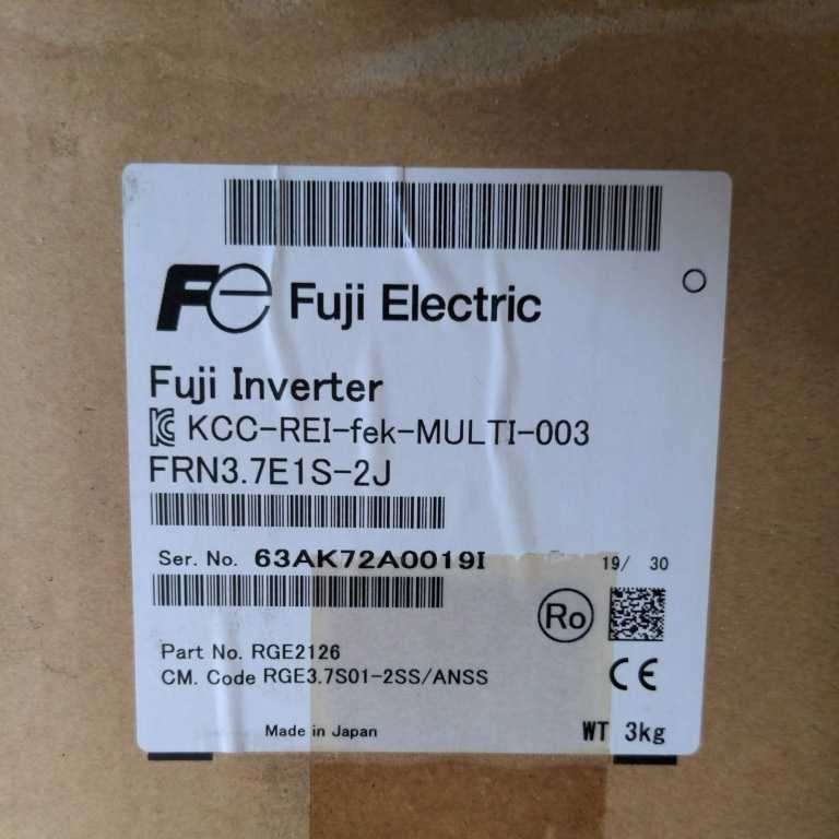 富士電機 インバーター FRN3.7E1S-2J 新品 開封のみ