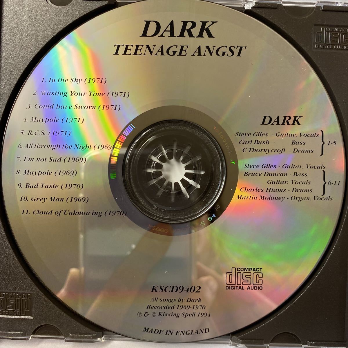 RECORD COLLECTOR DREAMS ギガレア音源の廃盤CD 未使用新品★DARK/TEENAGE ANGST 1969-71年録音_画像4