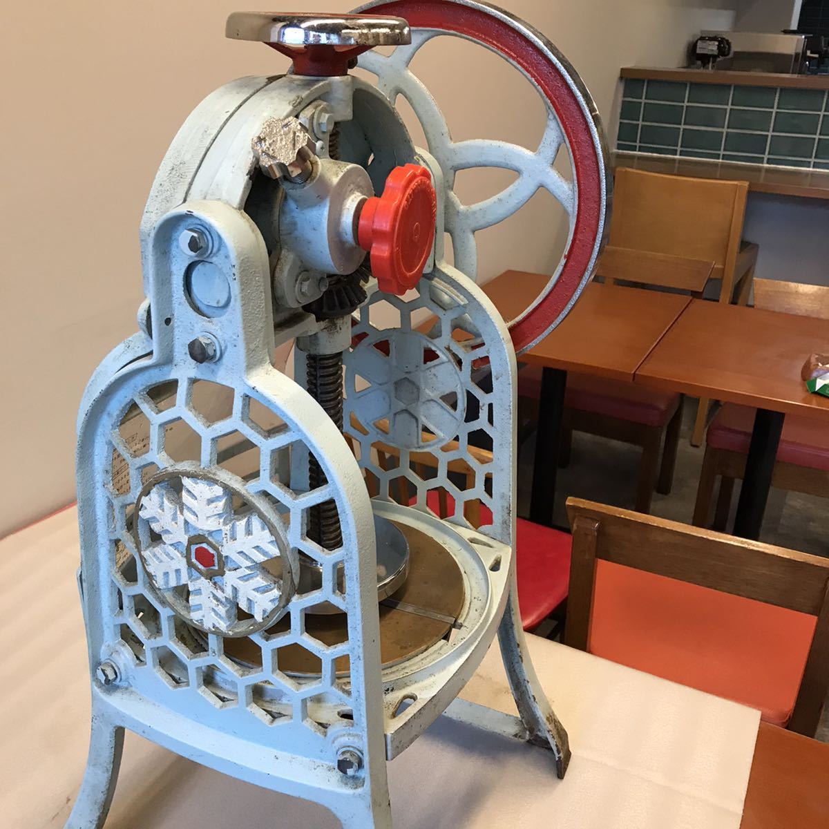 業務用 かき氷機 手動 初雪 昭和レトロ スプーンセット HA-3S 業務用 かき氷機 手動 初雪 昭和レトロ スプーンセット HA-3S