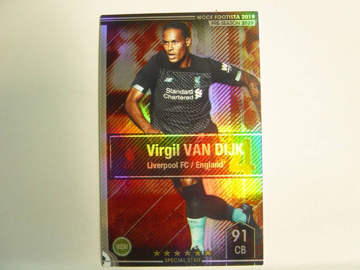 WCCF FOOTISTA 2019 8弾 ファン・ダイク　Virgil van Dijk Holland Dutch Liverpool FC England 18-19 PFA Player of the Year_画像1