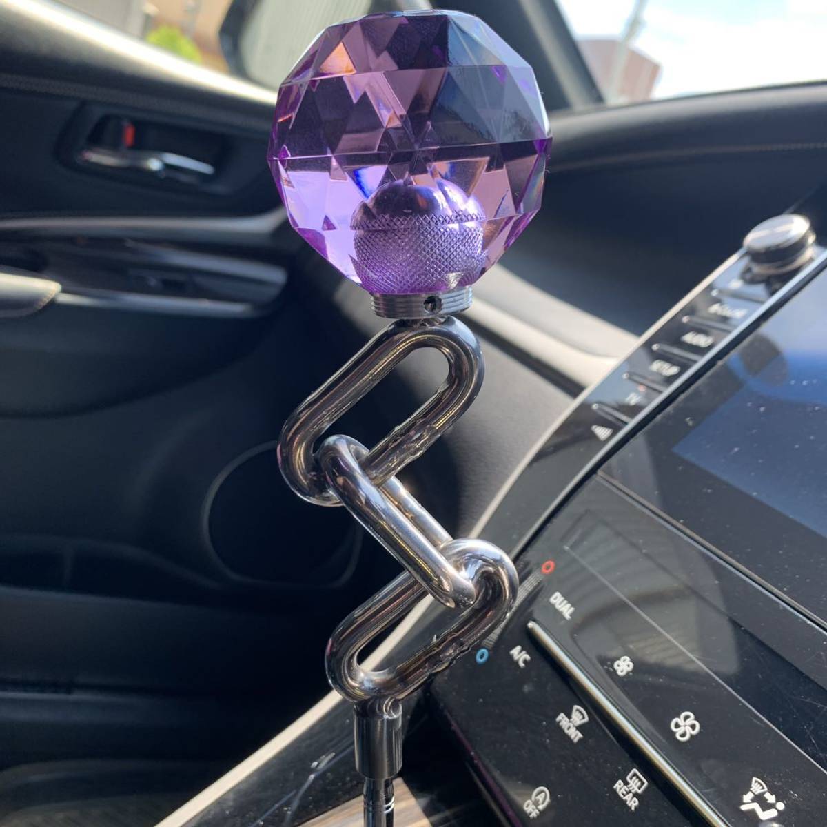  purple diamond cut shift knob set Hiace VIP