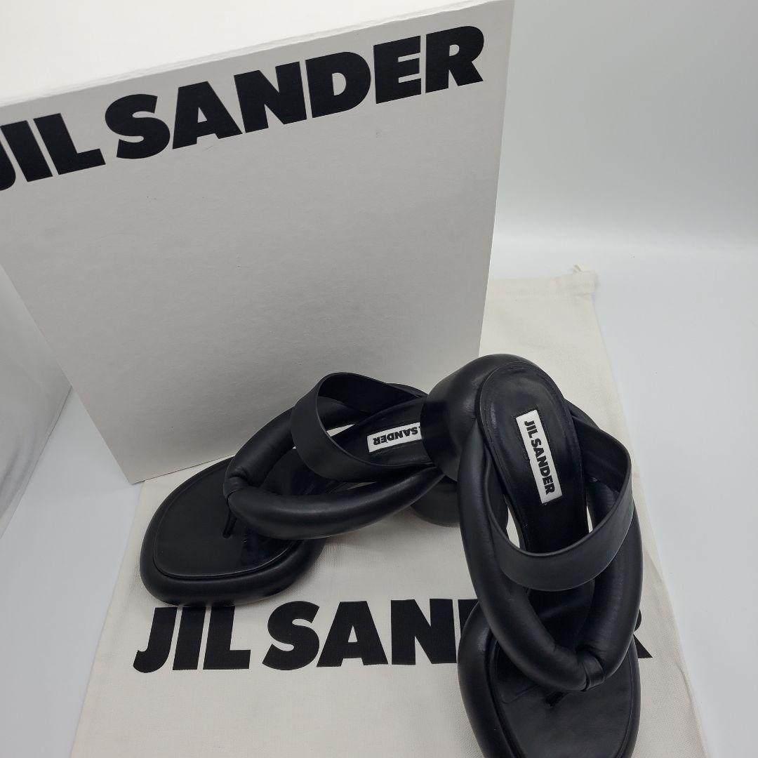 流行 JILSANDER ジルサンダープラットフォームサンダル 38 24.5cm