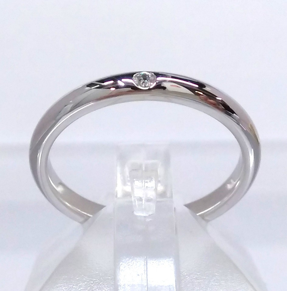 新品仕上げ済】 TIFFANY & Co. ティファニー Pt950 ダイヤ付 バンド