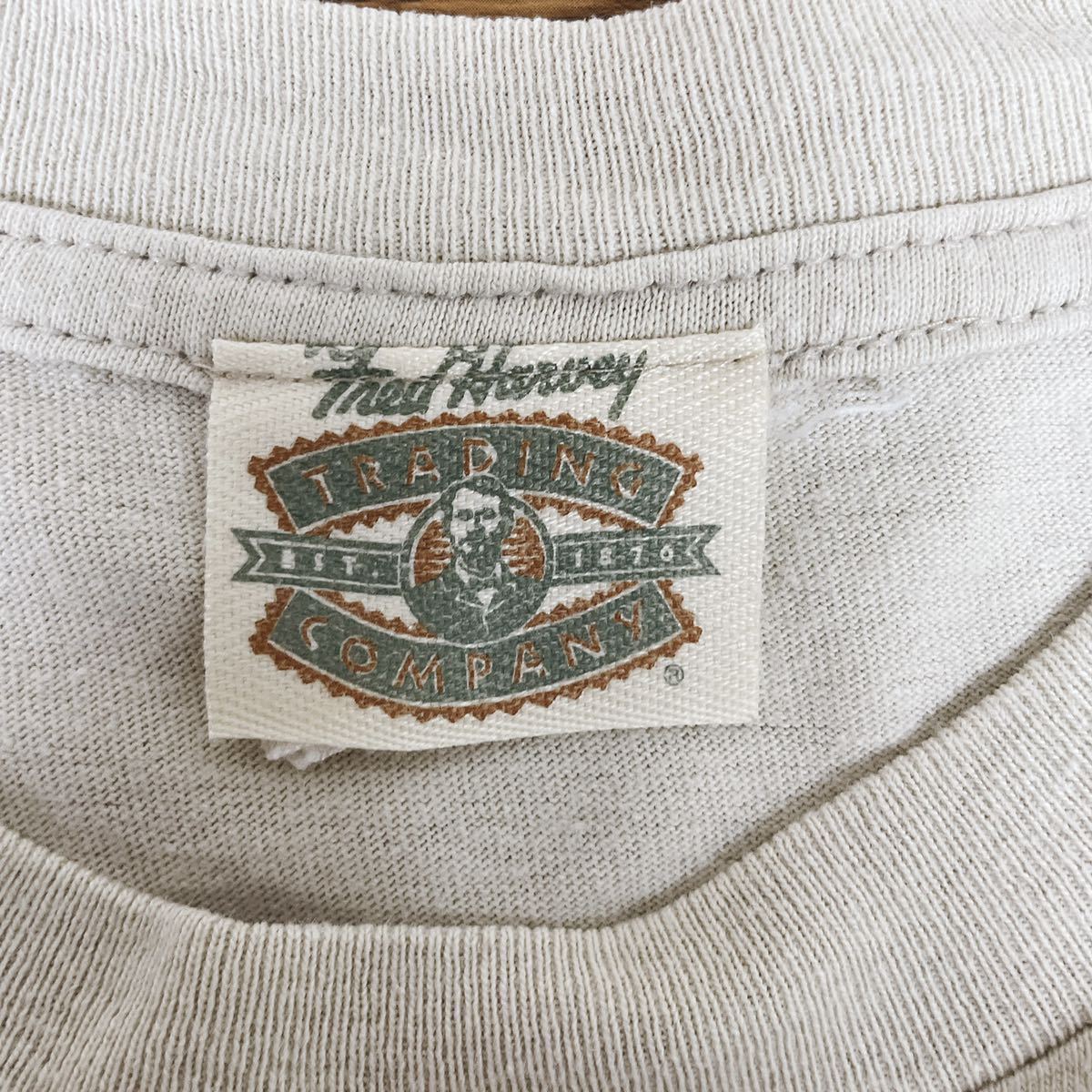 85〜90s Fred Harvey / TRADING COMPANY グランドキャニオン スーベニアTシャツ ビッグロゴ 半袖シャツ 両面プリント サイズS相当 玉FL1033_画像8