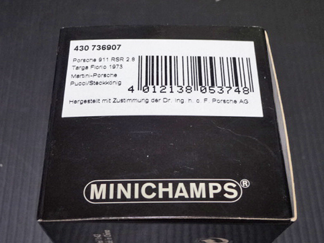 Minichamp Porsche 911 RSR 2.8 1973 TargaFlorio no107 1/43 限定 1/4896pcs_画像3