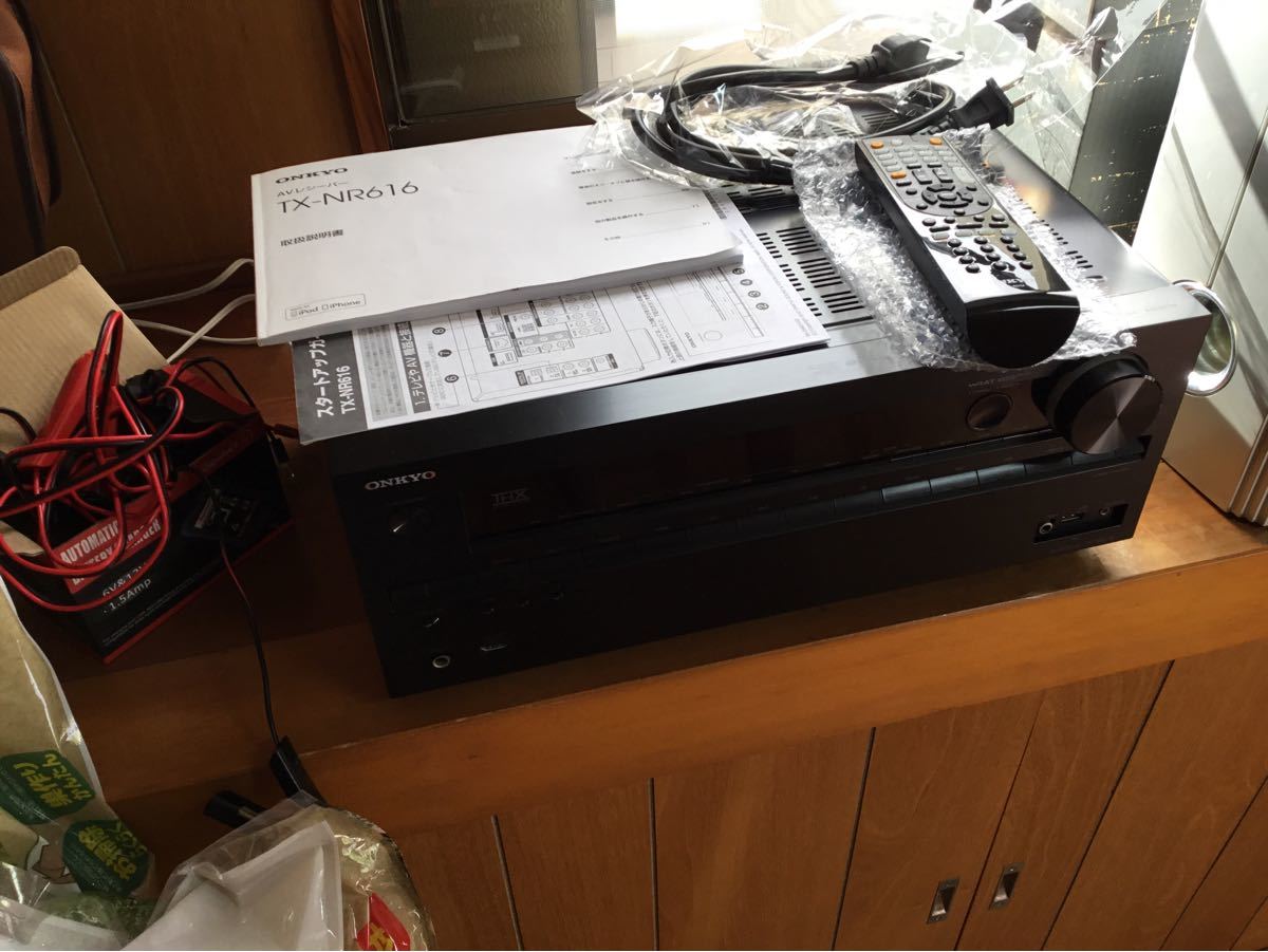 ONKYO TXーNR616 AVアンプ　リモコン　取説付き　測定マイクとラジオアンテナが欠品