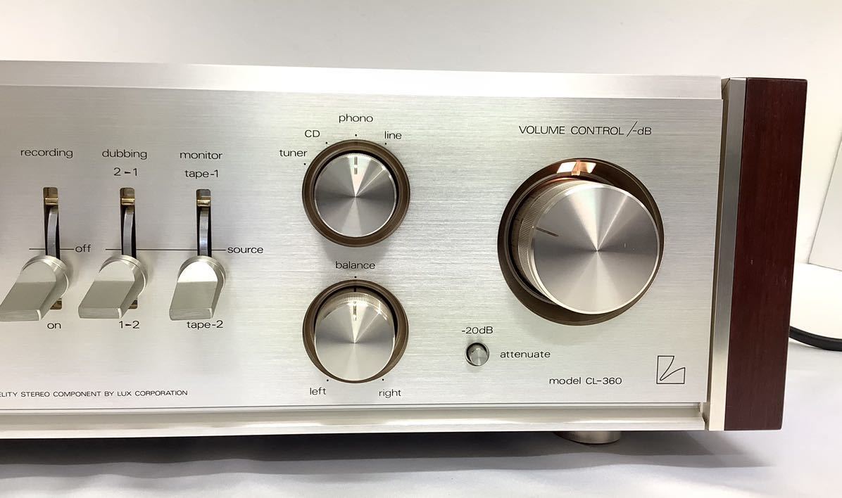 46%割引お得セット 通電確認のみ LUXMAN ラックスマン CL-360 管球式 ...