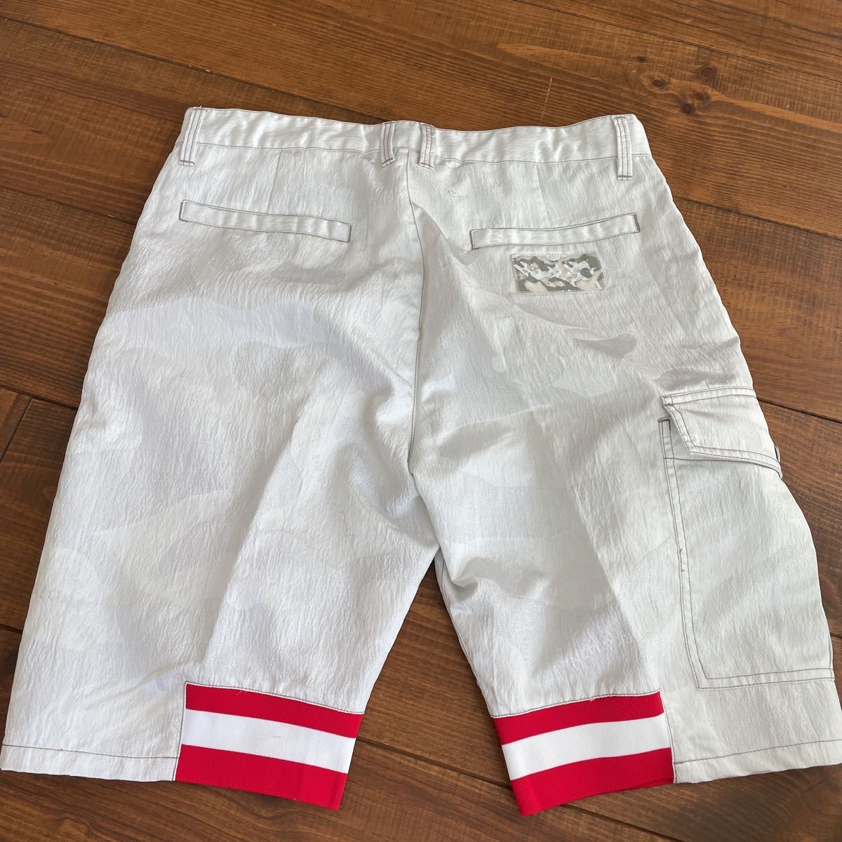 MARK&LONA ラメ入り ハーフパンツ XL 送料無料 ショートパンツ
