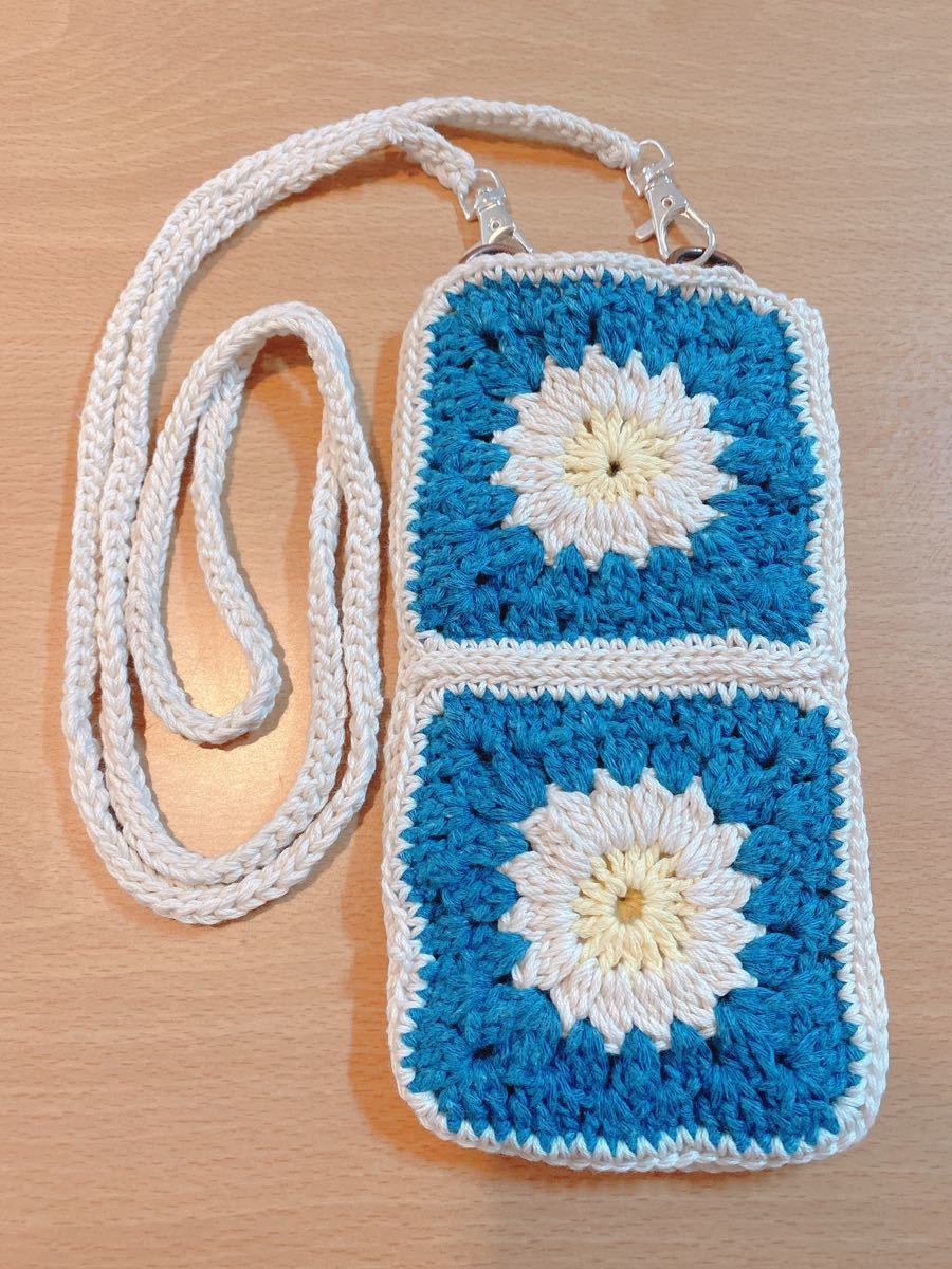 スマホショルダー かぎ編み ハンドメイド