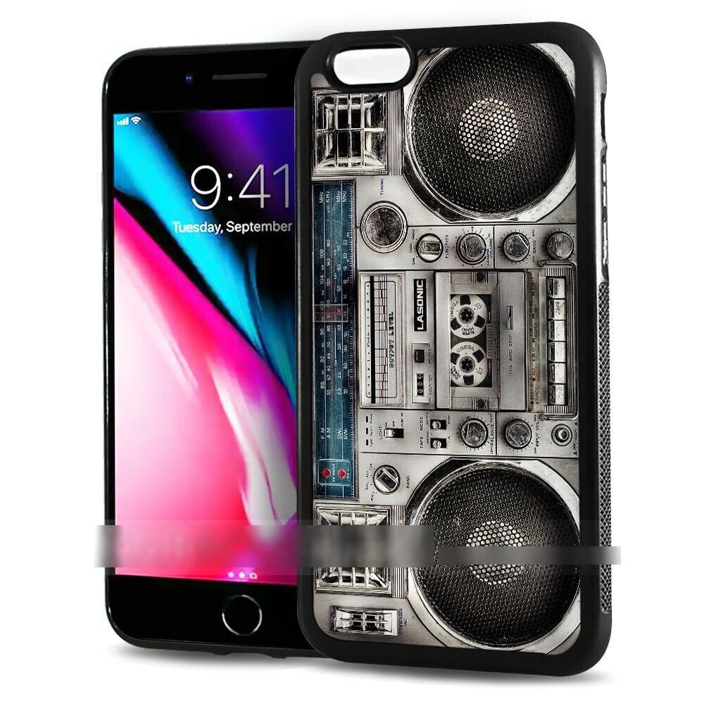 iPhone 12 mini ミニ ラジカセ レトロ スマホケース アートケース スマートフォン カバー_画像1