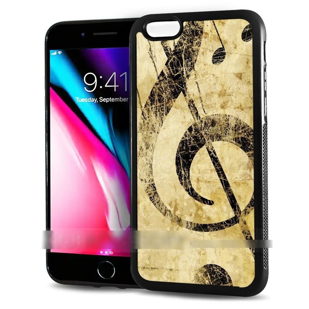 iPhone 5 5S SE アイフォン ファイブ エス エスイー 音符 楽譜 ヴィンテージ感 スマホケース アートケース スマートフォン カバー_画像1