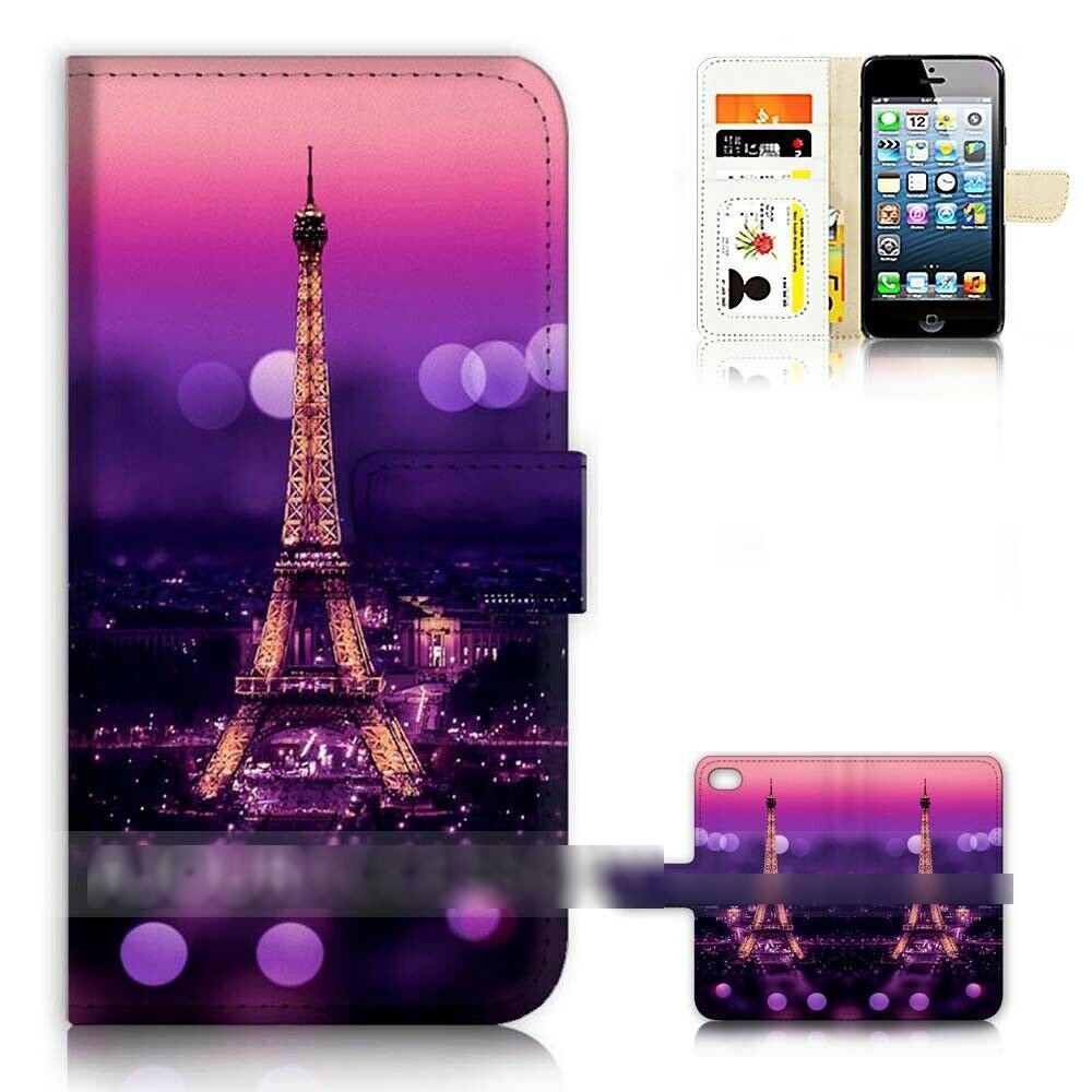 iPhone 5 5S SE アイフォン ファイブ エス エスイー エッフェル塔 フランス パリ スマホケース 手帳型ケース スマートフォン カバー_画像1