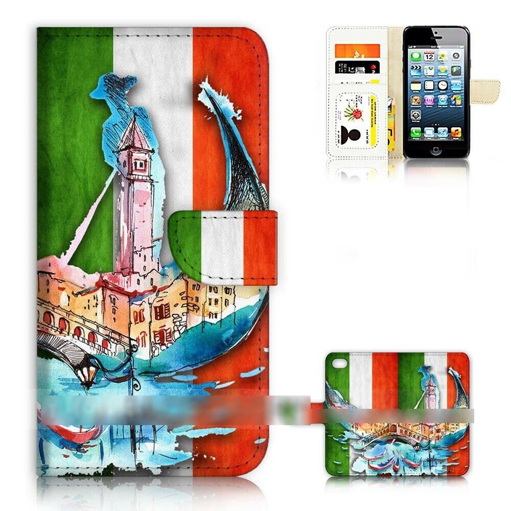 iPhone 6 Plus 6S Plus アイフォン シックス エス プラス イタリア 国旗 スマホケース 手帳型ケース スマートフォン カバー_画像1