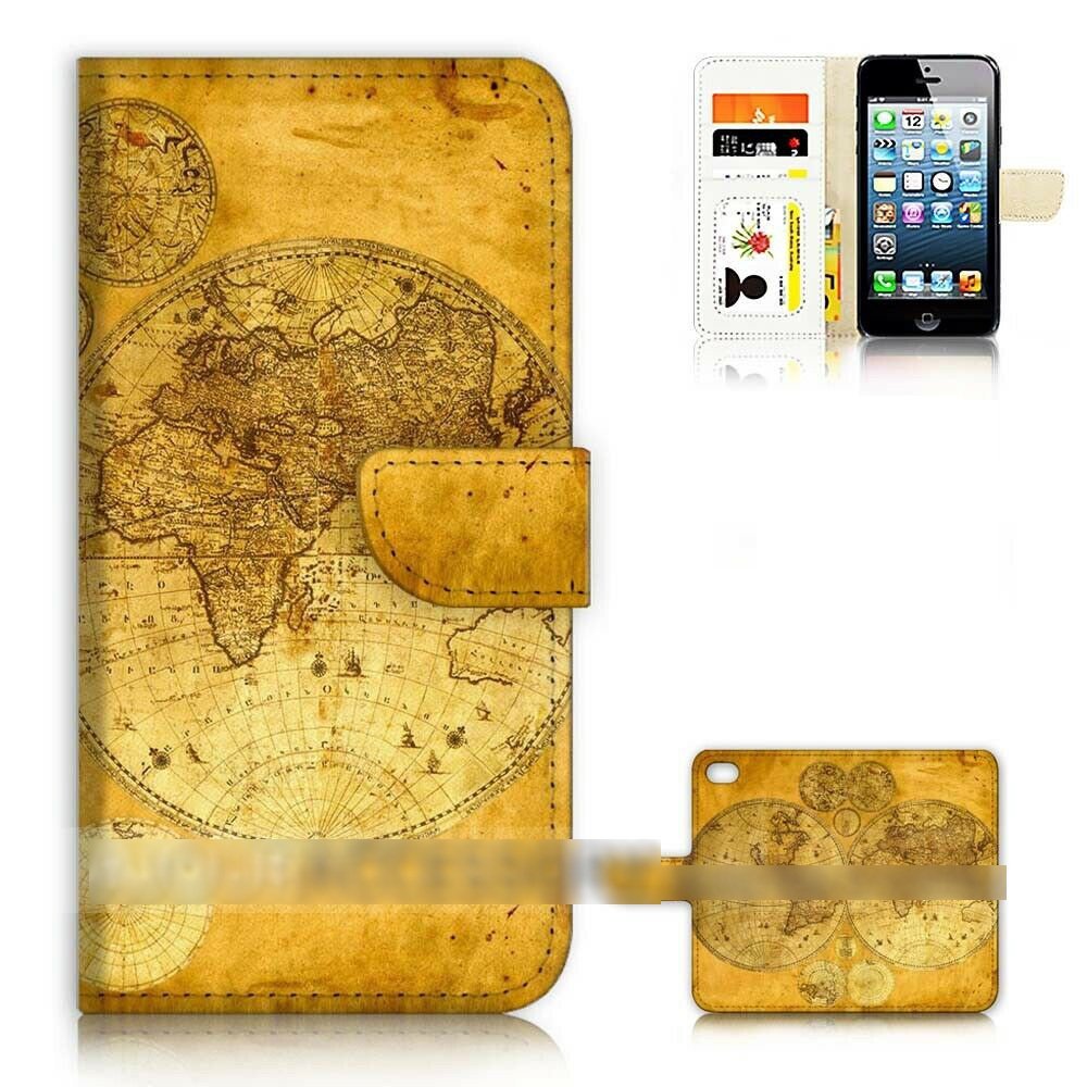 iPhone 12 Pro Max プロ マックス 世界地図 オールド スマホケース 手帳型ケース スマートフォン カバー_画像1