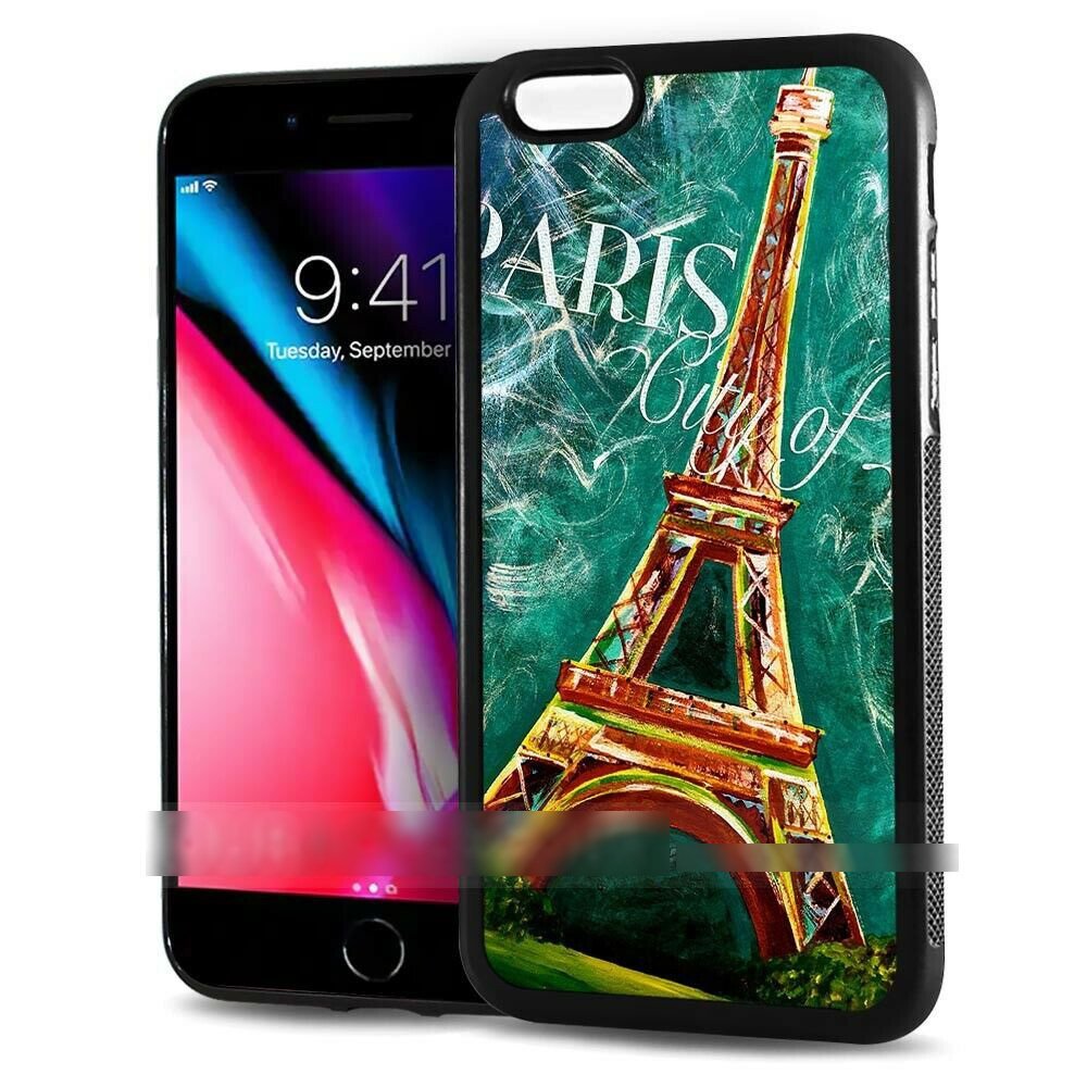 iPhone 11 Pro Max エッフェル塔 フランス パリ 絵画調 スマホケース アートケース スマートフォン カバー_画像1
