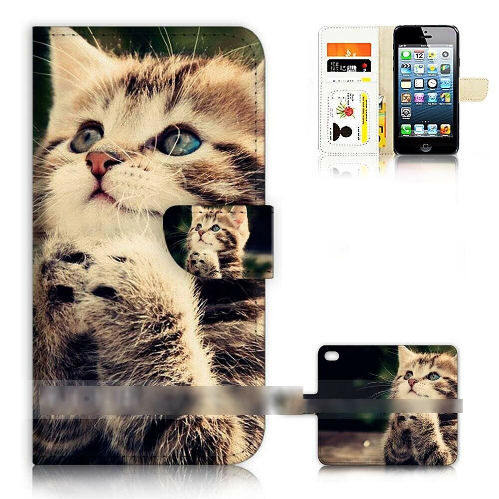 iPhone 11 Pro Max 祈る猫 子ネコ キャット スマホケース 手帳型ケース スマートフォン カバー_画像1
