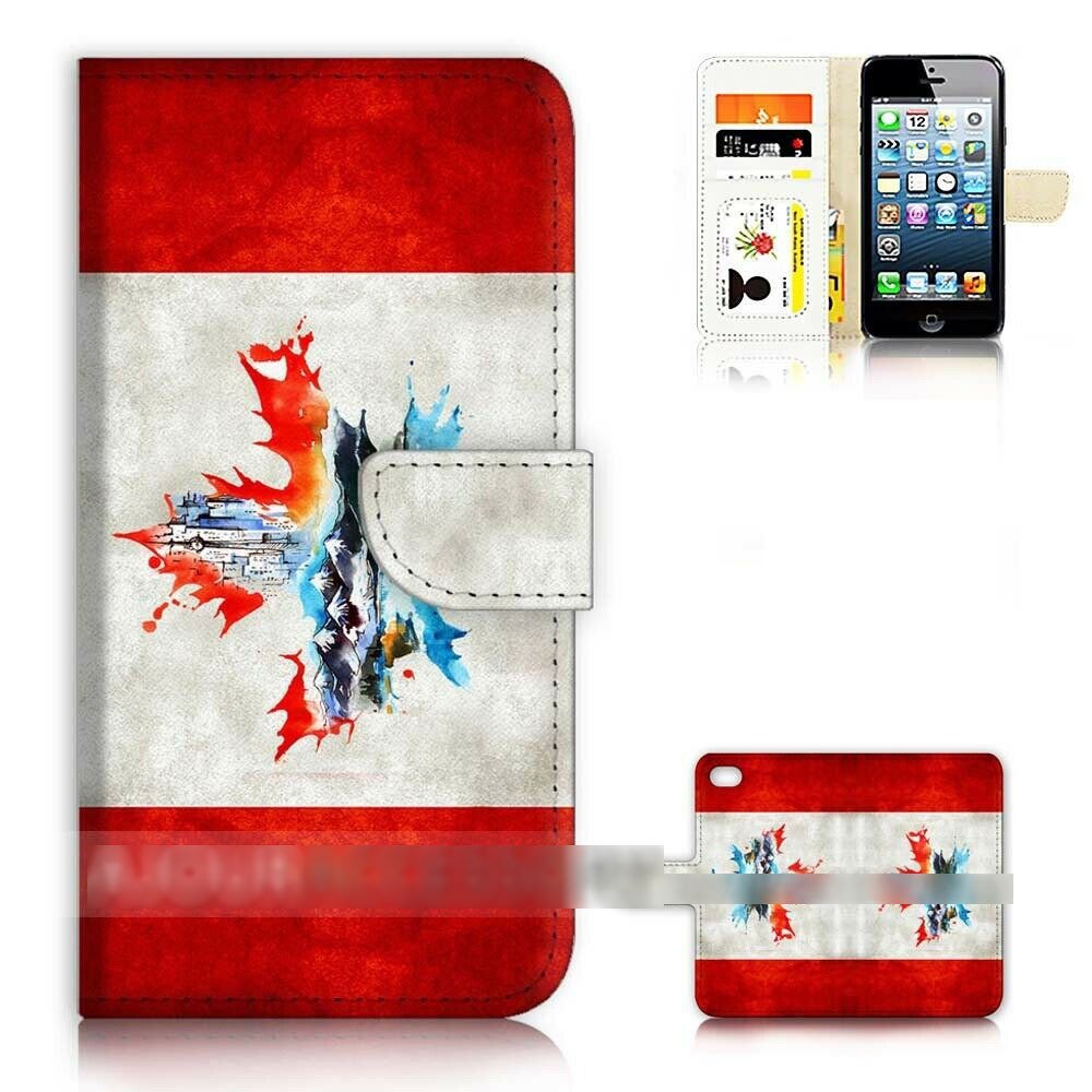 Galaxy S10 ギャラクシー エス テン カナダ 国旗 スマホケース 手帳型ケース スマートフォン カバー_画像1