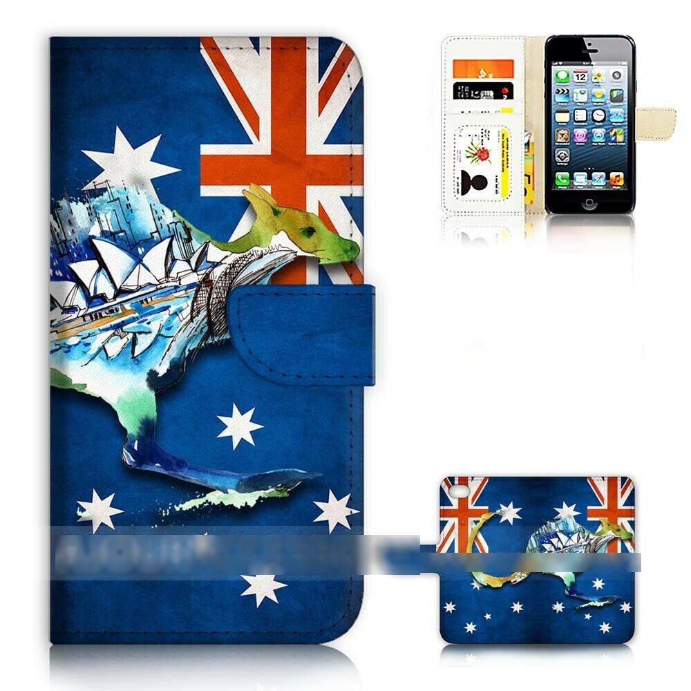 iPhone 7 8 アイフォン セブン エイト オーストラリア 国旗 スマホケース 手帳型ケース スマートフォン カバー_画像1