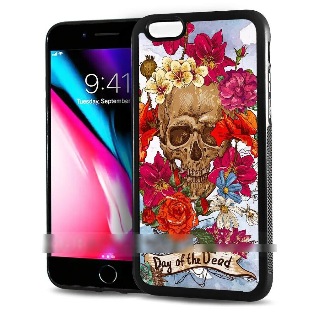 iPhone 12 mini ミニ スカル ドクロ 花柄 スマホケース アートケース スマートフォン カバー_画像1