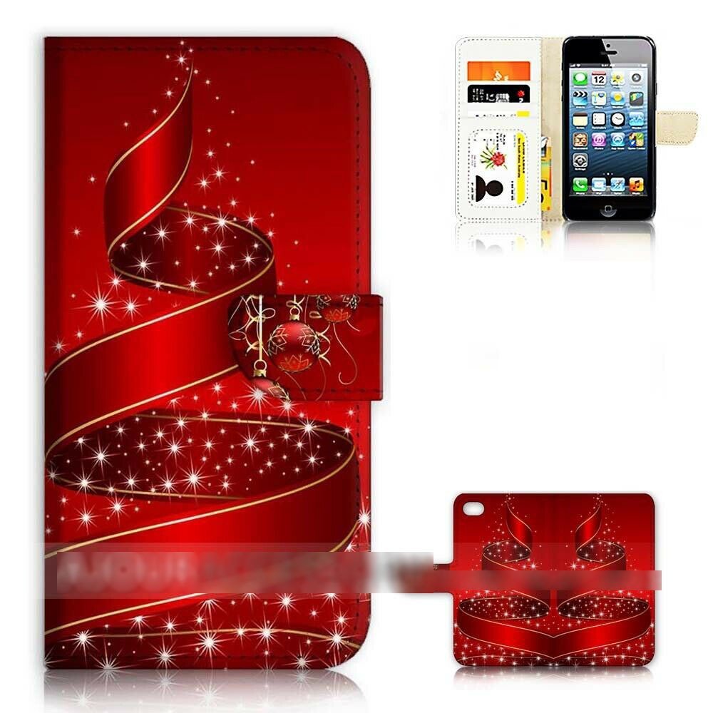 iPhone 5 5S SE アイフォン ファイブ エス エスイー クリスマスツリー スマホケース 手帳型ケース スマートフォン カバー_画像1