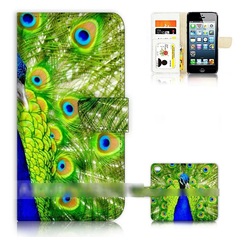 iPhone 7 Plus 8 Plus アイフォン セブン エイト プラス クジャク 羽 孔雀 スマホケース 手帳型ケース スマートフォン カバー_画像1