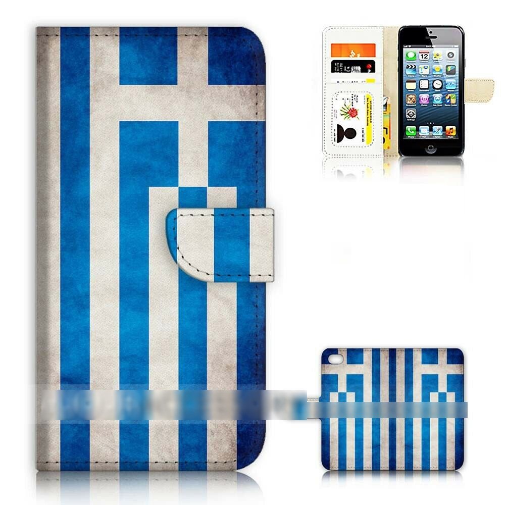 iPhone 11 アイフォン イレブン ギリシャ 国旗 スマホケース 手帳型ケース スマートフォン カバー_画像1