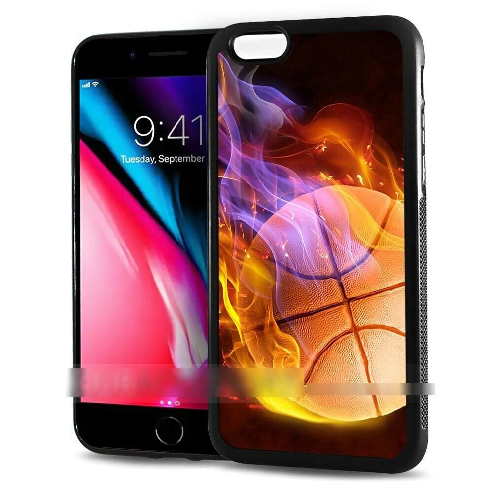 iPhone 5C アイフォン ファイブ シー バスケットボール 燃える スマホケース アートケース スマートフォン カバー_画像1