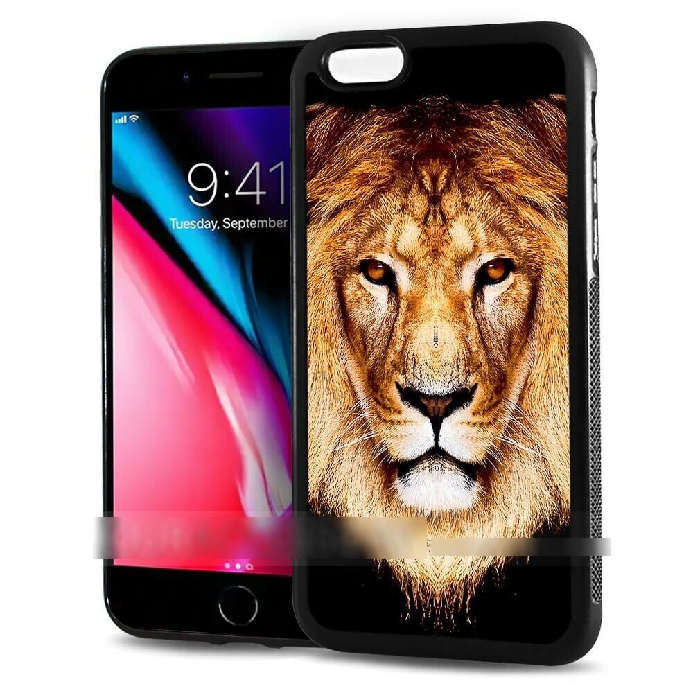 iPhone 7 8 アイフォン セブン エイト ライオン シシ 獅子 絵画調 スマホケース アートケース スマートフォン カバー_画像1