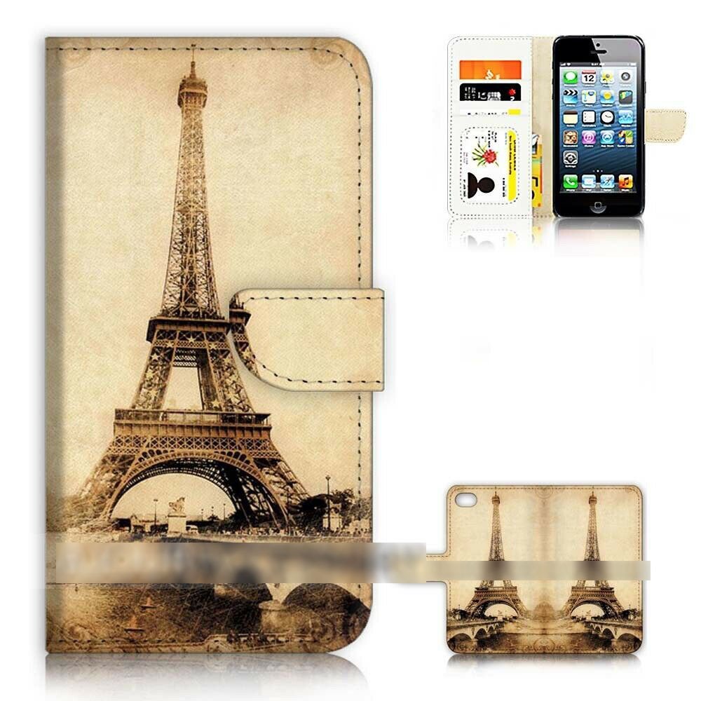 iPhone 5C アイフォン ファイブ シー エッフェル塔 フランス パリ スマホケース 手帳型ケース スマートフォン カバー_画像1