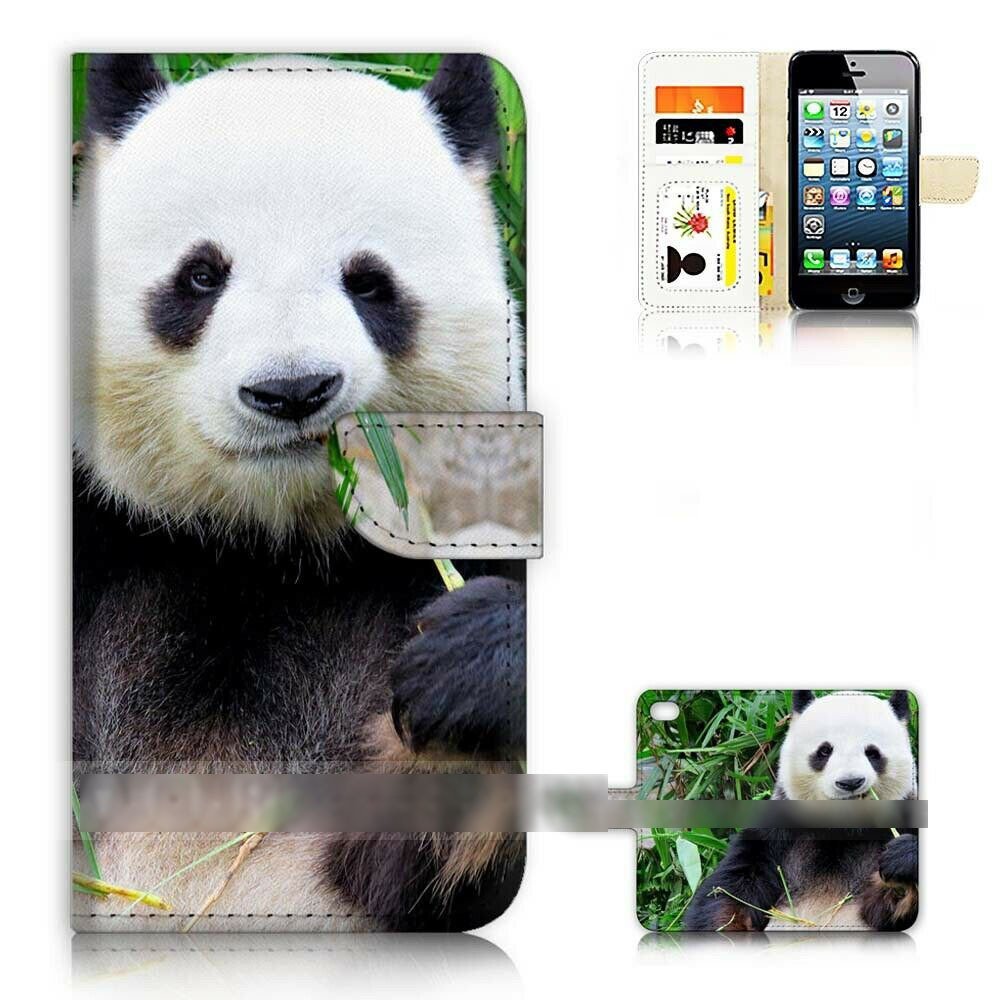 iPhone 5 アイフォン ファイブ パンダ スマホケース 手帳型ケース スマートフォン カバー_画像1