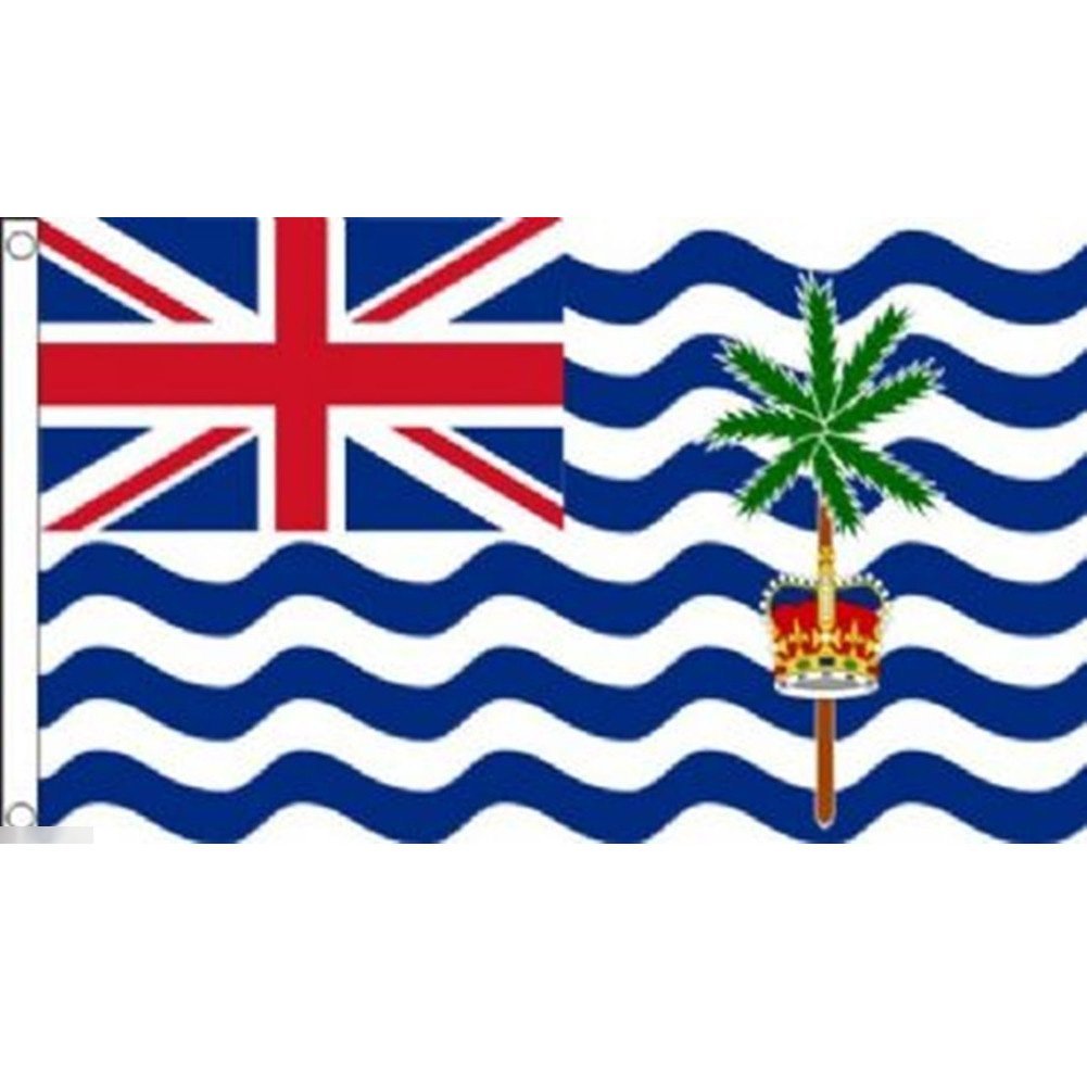 海外限定 国旗 イギリス領 インド洋地域 特大フラッグ_画像1