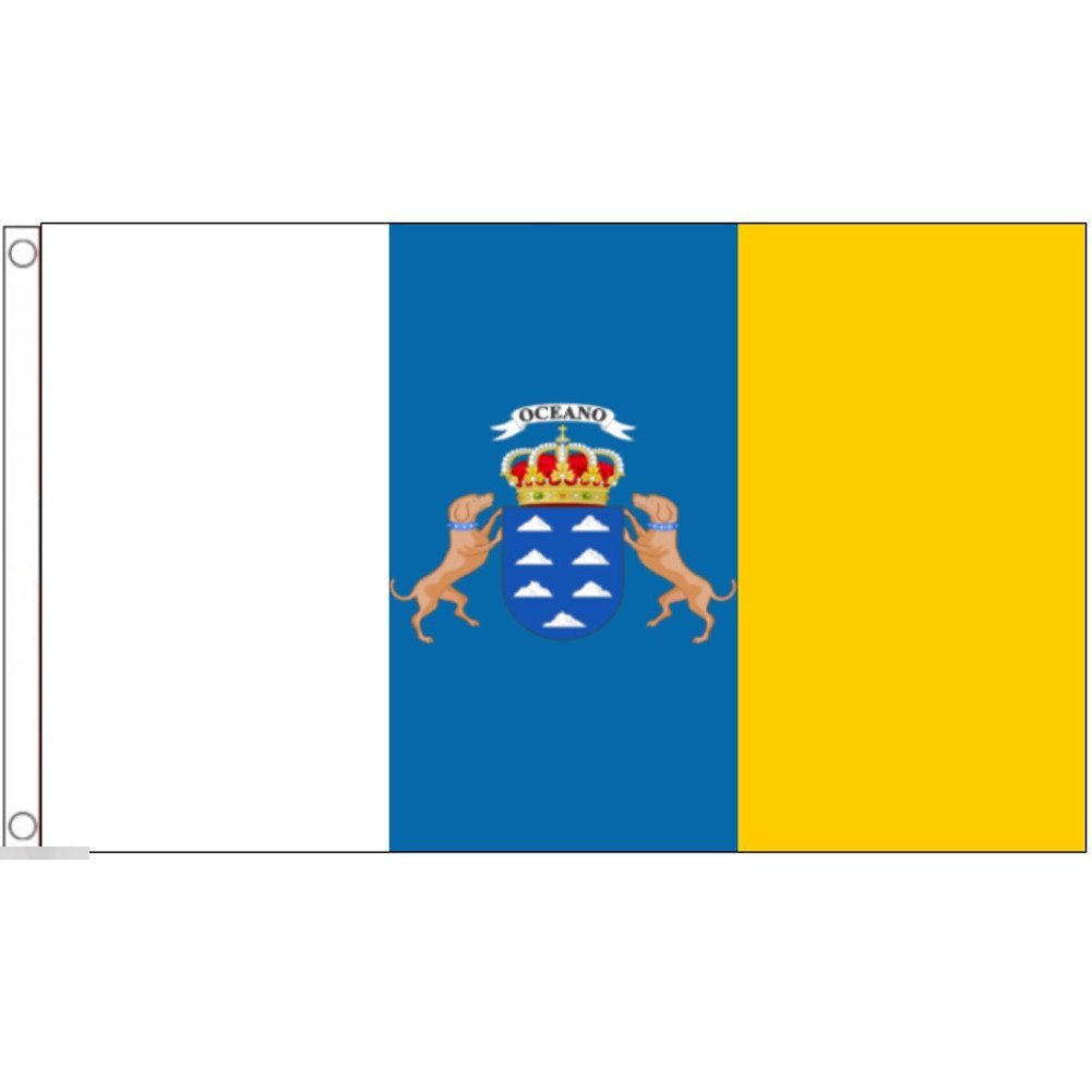 海外限定 国旗 カナリア諸島 スペイン領 特大フラッグ_画像1