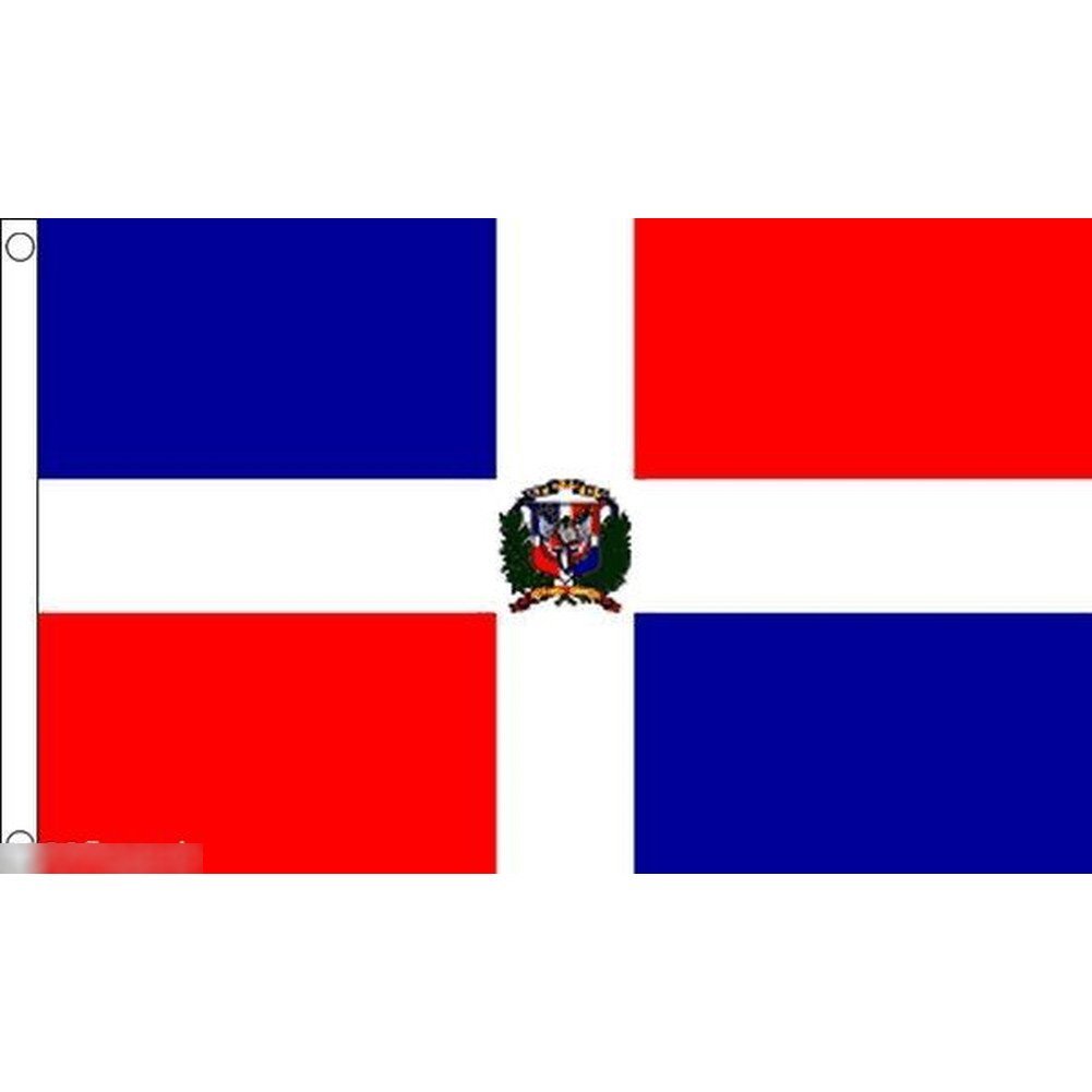 海外限定 国旗 ドミニカ共和国 カリブ海 特大フラッグ_画像1
