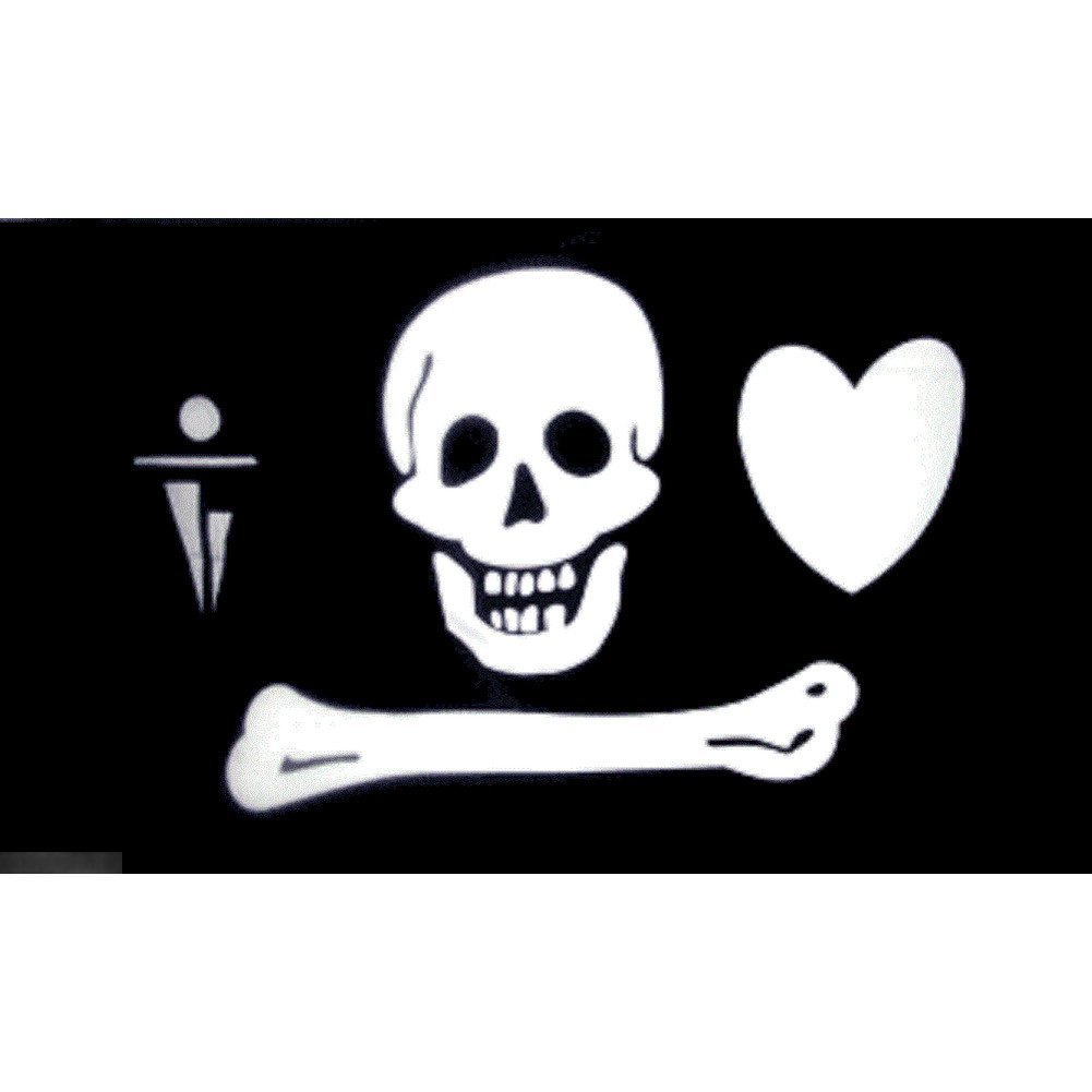 海外限定 国旗 海賊旗 パイレーツ スカル 骸骨 ドクロ 特大フラッグ_画像1