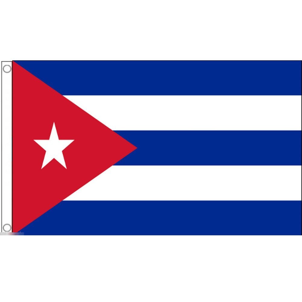 海外限定 国旗 キューバ共和国 カリブ海 特大フラッグ_画像1